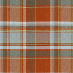 Load image into Gallery viewer, Heritage Burnt Orange + Grey Tartan Throws & Runners
