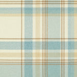 Load image into Gallery viewer, Heritage Duck Egg Blue Tartan Throws & Runners