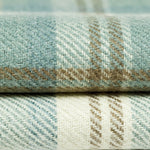 Load image into Gallery viewer, Heritage Duck Egg Blue Tartan Throws & Runners