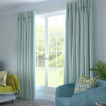 Load image into Gallery viewer, Herringbone Duck Egg Blue Curtains