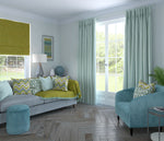 Load image into Gallery viewer, Herringbone Duck Egg Blue Curtains