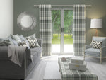 Load image into Gallery viewer, Heritage Charcoal Grey Tartan Curtains