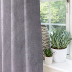 Load image into Gallery viewer, McAlister Textiles Matt Soft Silver Velvet Curtains Tailored Curtains