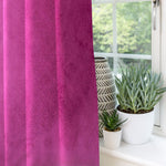 Load image into Gallery viewer, McAlister Textiles Matt Fuchsia Pink Velvet Curtains Tailored Curtains