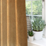 Load image into Gallery viewer, McAlister Textiles Matt Caramel Gold Velvet Curtains Tailored Curtains