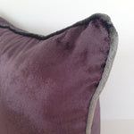 Load image into Gallery viewer, McAlister Textiles Aubergine Purple Crushed Velvet Cushions Cushions and Covers