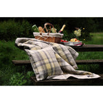 Load image into Gallery viewer, McAlister Textiles Heritage Yellow + Grey Tartan Cushion Cushions and Covers