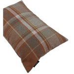 Load image into Gallery viewer, McAlister Textiles Heritage Burnt Orange + Grey Tartan Cushion Cushions and Covers