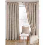 Load image into Gallery viewer, McAlister Textiles Beige Mink Crushed Velvet Curtains Tailored Curtains 116cm(w) x 182cm(d) (46" x 72")