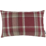 Load image into Gallery viewer, McAlister Textiles Heritage Red + White Tartan Cushion Cushions and Covers Cover Only 50cm x 30cm