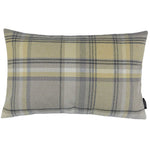 Load image into Gallery viewer, McAlister Textiles Heritage Yellow + Grey Tartan Cushion Cushions and Covers Cover Only 50cm x 30cm