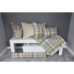 Load image into Gallery viewer, McAlister Textiles Heritage Yellow + Grey Tartan Cushion Cushions and Covers
