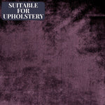 Load image into Gallery viewer, McAlister Textiles Crushed Velvet Aubergine Purple Fabric Fabrics