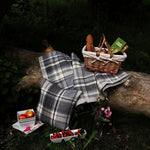 Load image into Gallery viewer, McAlister Textiles Heritage Charcoal Grey Tartan Cushion Cushions and Covers