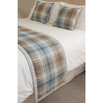 Load image into Gallery viewer, McAlister Textiles Angus Duck Egg Blue Tartan Cushion Cushions and Covers
