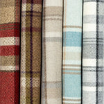Load image into Gallery viewer, McAlister Textiles Heritage Tartan Mustard Yellow + Grey Curtain Fabric Fabrics