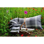 Load image into Gallery viewer, McAlister Textiles Angus Charcoal Grey Tartan Cushion Cushions and Covers