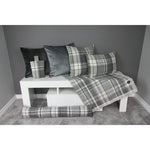Load image into Gallery viewer, McAlister Textiles Heritage Charcoal Grey Tartan Cushion Cushions and Covers