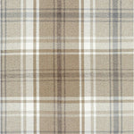 Load image into Gallery viewer, McAlister Textiles Angus Beige Cream Tartan Check Curtain Fabric Fabrics 1 Metre