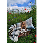 Load image into Gallery viewer, McAlister Textiles Angus Duck Egg Blue Tartan Cushion Cushions and Covers