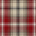 Load image into Gallery viewer, McAlister Textiles Angus Red + White Tartan Check Curtain Fabric Fabrics 1/2 Metre