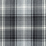 Load image into Gallery viewer, McAlister Textiles Angus Charcoal Grey Tartan Check Curtain Fabric Fabrics