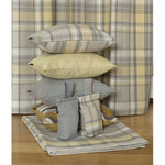Load image into Gallery viewer, McAlister Textiles Heritage Tartan Mustard Yellow + Grey Curtain Fabric Fabrics