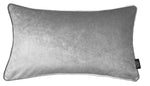 Load image into Gallery viewer, McAlister Textiles Silver Crushed Velvet Cushions Cushions and Covers Cover Only 50cm x 30cm