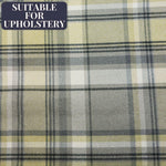 Load image into Gallery viewer, McAlister Textiles Heritage Tartan Mustard Yellow + Grey Curtain Fabric Fabrics
