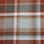 Load image into Gallery viewer, McAlister Textiles Heritage Burnt Orange + Grey Tartan Cushion Cushions and Covers