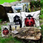 Load image into Gallery viewer, McAlister Textiles Bug's Life Ladybird Cushion Cushions and Covers
