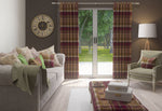 Load image into Gallery viewer, Heritage Purple + Green Tartan Curtains