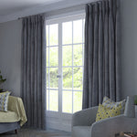Load image into Gallery viewer, Matt Soft Silver Velvet Curtains