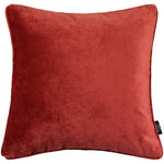 Load image into Gallery viewer, McAlister Textiles Matt Rust Red Orange Velvet Cushion Cushions and Covers Cover Only 43cm x 43cm