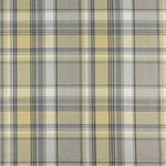 Load image into Gallery viewer, McAlister Textiles Heritage Tartan Mustard Yellow + Grey Curtain Fabric Fabrics 1 Metre 
