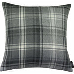 Load image into Gallery viewer, McAlister Textiles Angus Charcoal Grey Tartan Cushion Cushions and Covers Cover Only 43cm x 43cm