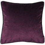 Load image into Gallery viewer, McAlister Textiles Matt Aubergine Purple Velvet Cushion Cushions and Covers Cover Only 43cm x 43cm