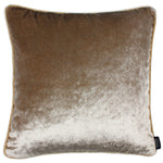 Load image into Gallery viewer, McAlister Textiles Beige Mink Crushed Velvet Cushions Cushions and Covers Cover Only 43cm x 43cm