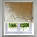 Load image into Gallery viewer, McAlister Textiles Champagne Gold Crushed Velvet Roman Blind Roman Blinds