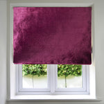 Load image into Gallery viewer, McAlister Textiles Fuchsia Pink Crushed Velvet Roman Blind Roman Blinds Standard Lining 130cm x 200cm