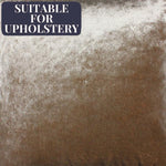 Load image into Gallery viewer, McAlister Textiles Crushed Velvet Beige Mink Fabric Fabrics 1 Metre