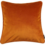 Load image into Gallery viewer, McAlister Textiles Matt Burnt Orange Velvet Cushion Cushions and Covers Cover Only 43cm x 43cm
