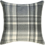 Load image into Gallery viewer, McAlister Textiles Heritage Charcoal Grey Tartan Cushion Cushions and Covers Cover Only 43cm x 43cm