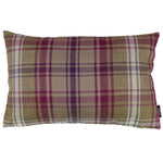 Load image into Gallery viewer, McAlister Textiles Angus Purple + Green Tartan Cushion Cushions and Covers Cover Only 50cm x 30cm