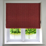 Load image into Gallery viewer, McAlister Textiles Herringbone Red Roman Blind Roman Blinds Standard Lining 130cm x 200cm