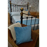 Load image into Gallery viewer, McAlister Textiles Matt Duck Egg Blue Velvet Cushion Cushions and Covers