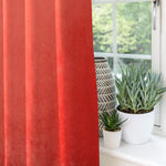 Load image into Gallery viewer, McAlister Textiles Matt Coral Pink Velvet Curtains Tailored Curtains