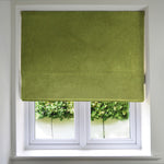 Load image into Gallery viewer, McAlister Textiles Matt Lime Green Velvet Roman Blind Roman Blinds Standard Lining 130cm x 200cm Lime Green