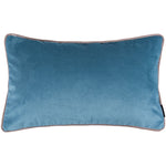 Load image into Gallery viewer, McAlister Textiles Matt Duck Egg Blue Velvet Cushion Cushions and Covers Cover Only 50cm x 30cm