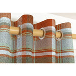 Load image into Gallery viewer, McAlister Textiles Heritage Burnt Orange + Grey Tartan Curtains Tailored Curtains